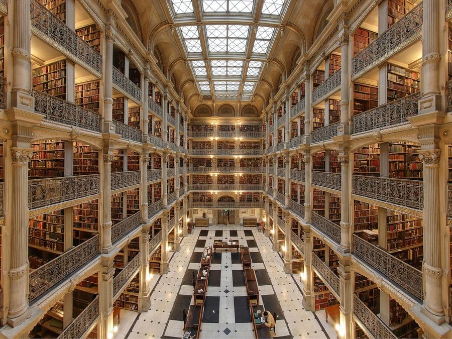 Illustrative — a university library